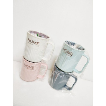 北歐風撞色 雙層漱口杯 質感系 漱口杯 刷牙杯 洗漱杯 牙刷杯 杯子 水杯 情侶風