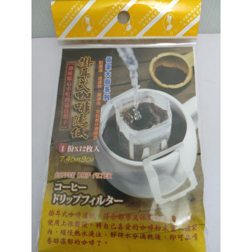 佰潔大廚系列耐高溫,過濾快,濾凈佳,萃取最佳濃醇香 掛耳式咖啡濾纸  x12枚入7.4CMX9CM