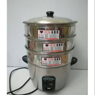 10人份電鍋專用 不鏽鋼湯鍋 28蒸籠層 蒸煮鍋 304蒸籠層 蒸鍋 火鍋 萬能鍋 電鍋蒸籠層 蒸籠 蒸籠層 台灣製造