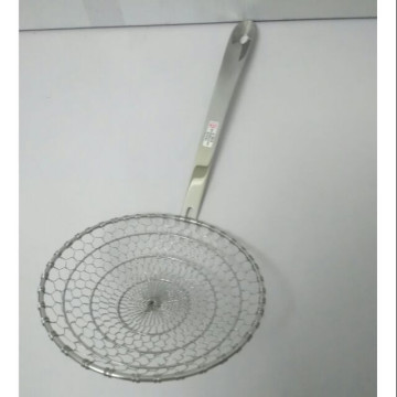 304不鏽鋼濾網 網子 撈網 油炸網 瀝水網 304不鏽鋼全鋼歐式撈網 17.5cm產地台灣 一入