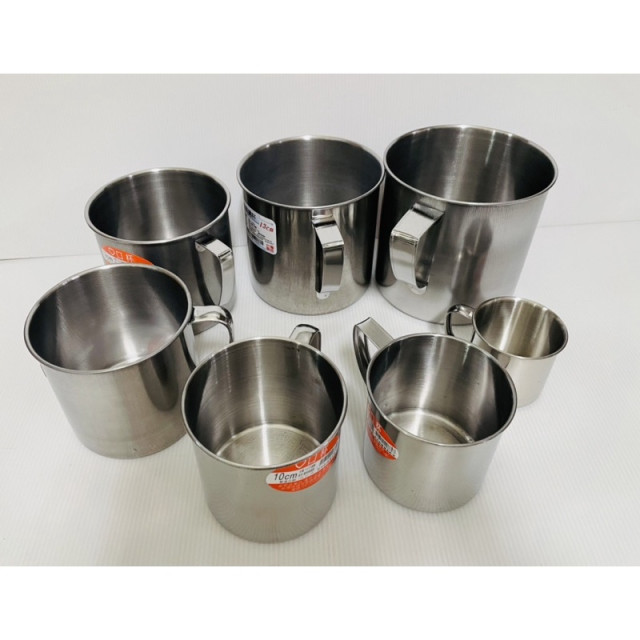 430不銹鋼口杯 不銹鋼鋼杯 不銹鋼耳杯 不銹鋼漱口杯 7cm 9cm 10cm 11cm 12cm 13cm 14cm
