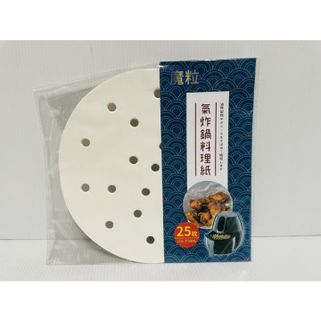氣炸鍋料理紙 氣炸鍋用紙 蒸墊紙 烘培用紙 25枚入
