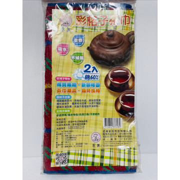 彩格子茶巾 棉質茶巾 茶布 1枚入